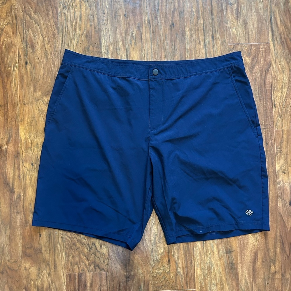 Navy Blue Golf Shorts Men's XXL Flat Front Zelos Flex Activewear Outdoor Sports